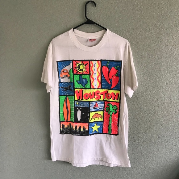 ⛔️SOLD⛔️Vintage 1989 Houston Texas T-Shirt - Picture 2 of 5